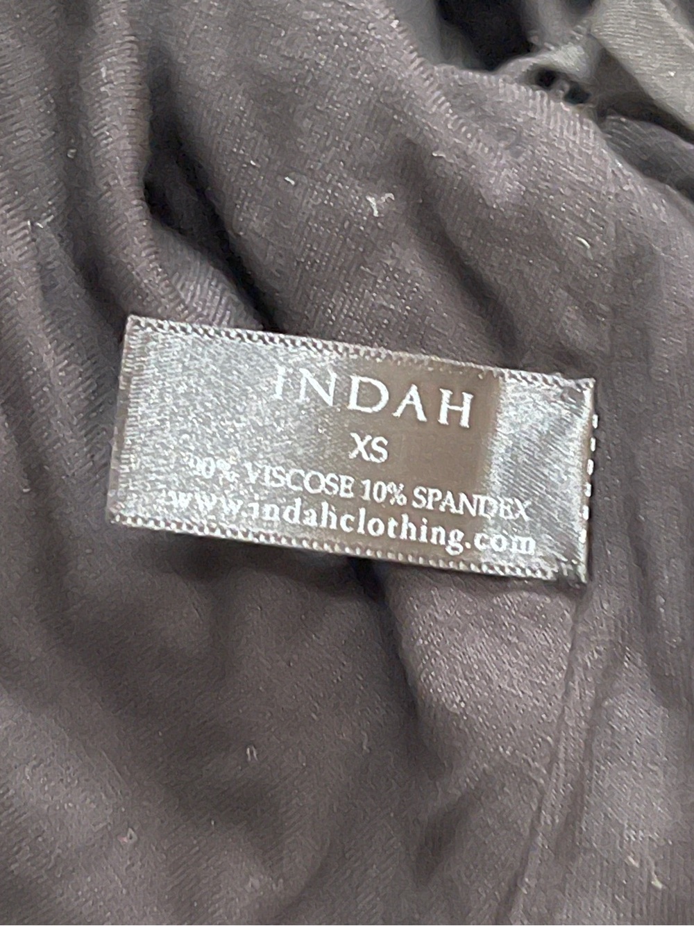 NEW INDAH BELLA DRESS $240 Black Mesh Cutout Maxi Dress Crochet Sz XS - Picture 12 of 16